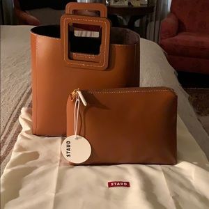 Staud shirley leather bag
